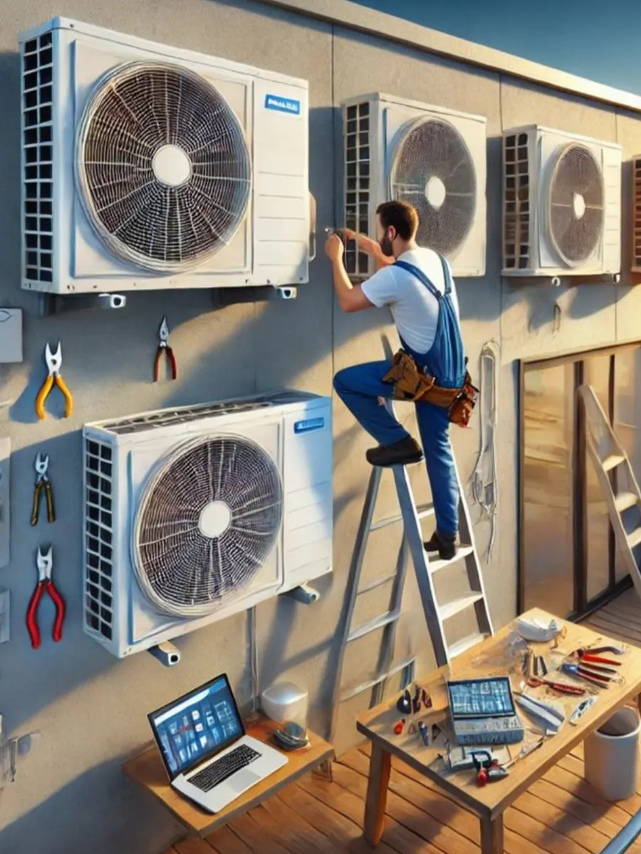 Installazione di unità esterne di climatizzatori